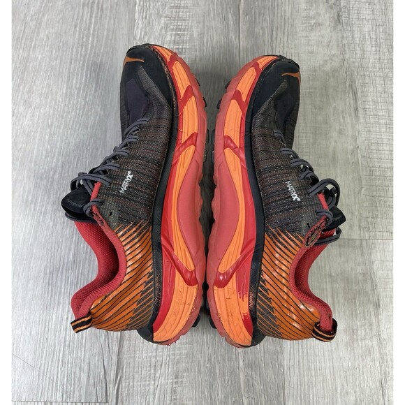 Hoka Evo Mafate 2 Womens Size 9 Red Black Athletic Trail Running Shoes Sneaker B - Picture 9 of 12